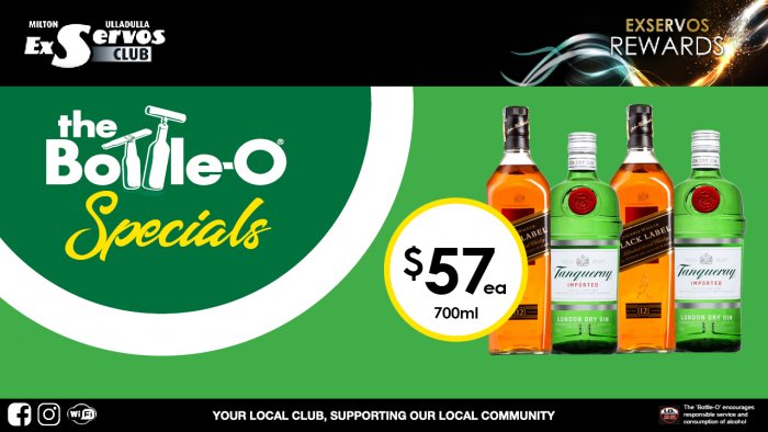 Johnnie Walker Black Label or Tanqueray Gin
