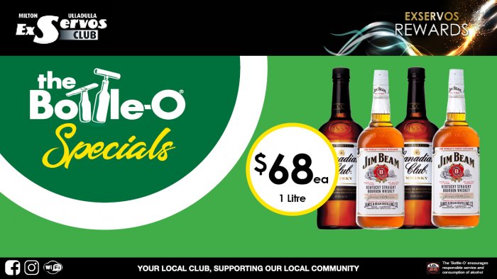 Canadian Club or Jim Beam