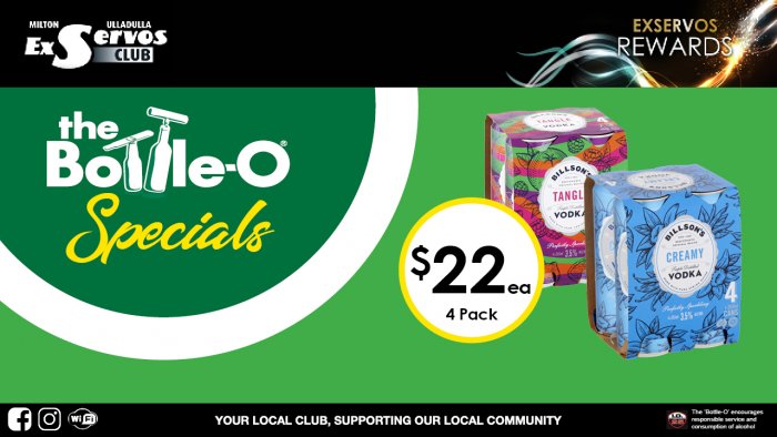 Billson’s Vodka Tangle or Creamy