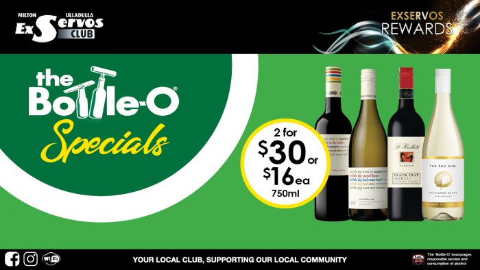 Squealing Pig Range, St Hallett Black Clay Shiraz or The Shy Kiwi Sauvignon Blanc