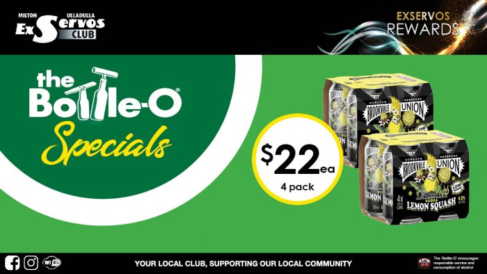 Brookvale Union Vodka & Lemon Squash