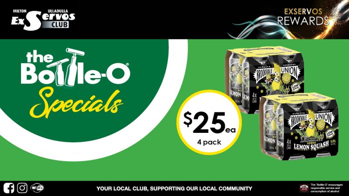 Brookvale Union Vodka & Lemon Squash