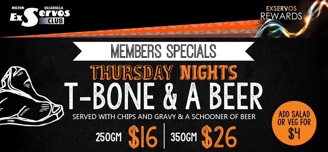 Thursday Night T-Bone & Beer