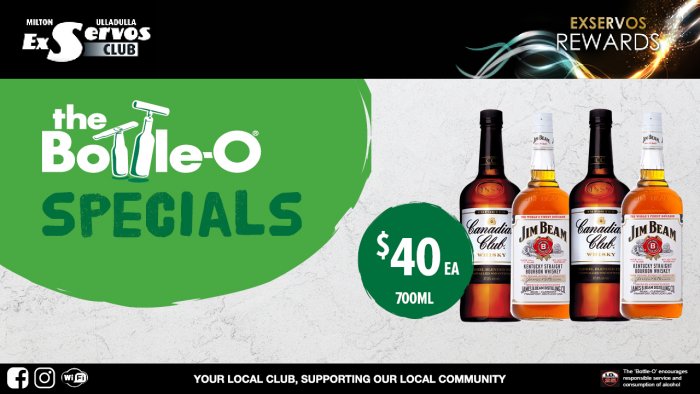 Canadian Club or Jim Beam White Label