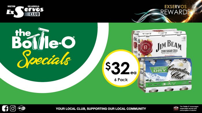 Jim Beam & Cola or Canadian  Club & Dry