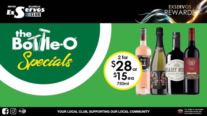 De Bortoli Rose Rose, True Illusion Prosecco, Hairy Nose Range or Grant Burge 5th Generation Shiraz