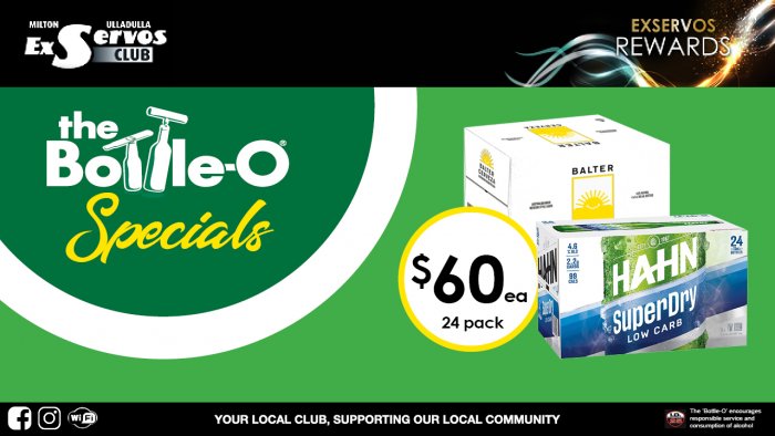 Balter Cerveza or Hahn Super Dry