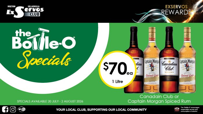 Canadian Club Whiskey & Captain Morgan Spiced Gold 1L