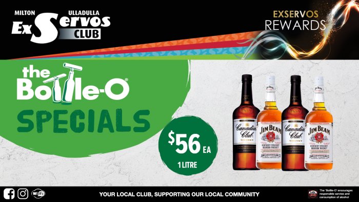 Canadian Club or Jim Beam Bourbon