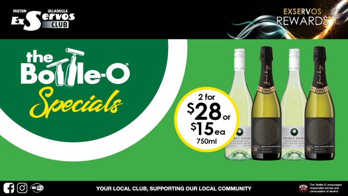 Secret Stone Sauvignon Blanc or Grant Burge Sparkling Pettite