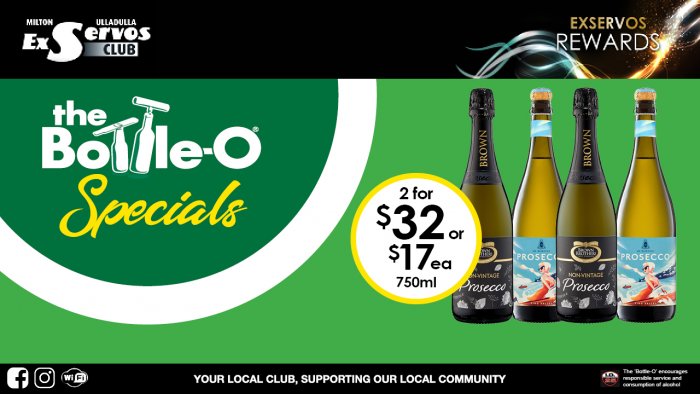 Brown Brothers NV Prosecco or De Bortoli KV Prosecco