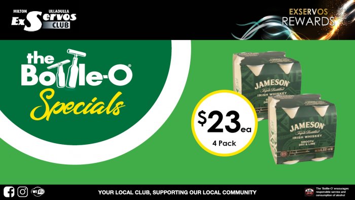 Jameson Irish Whiskey  Smooth Dry & Lime