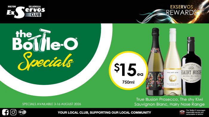 True Illusion Prosecco, The shy Kiwi  Sauvignon Blanc, Hairy Nose Range 