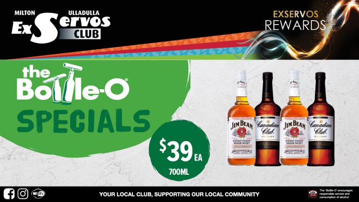 Jim Beam or Canadian Club