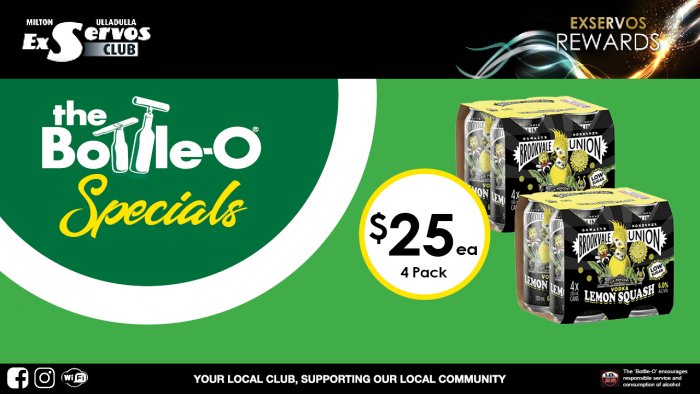 Brookvale Union Vodka & Lemon Squash