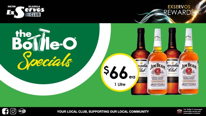 Canadian Club or Jim Beam
