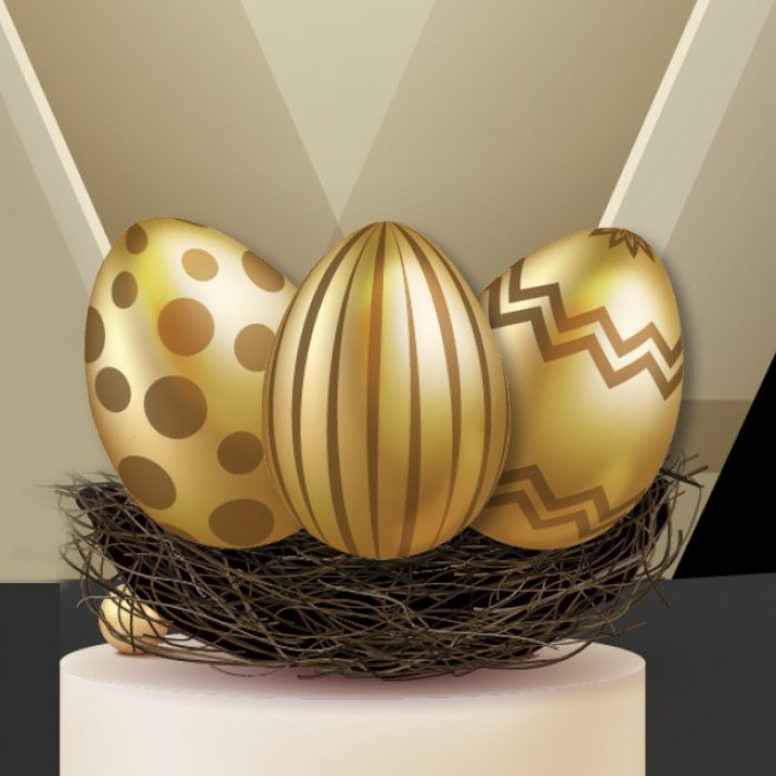 Golden Easter Egg
