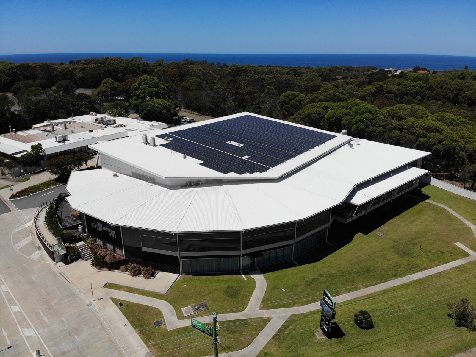 Arial view of the Club from the front