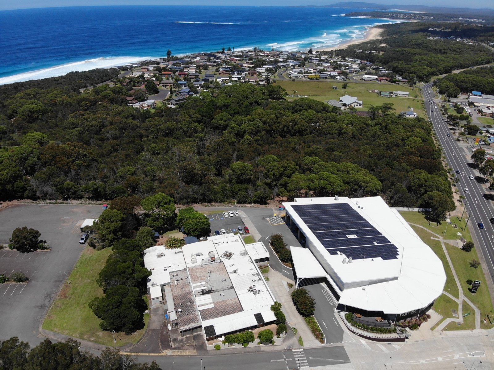 Arial view of the Club looking to the south